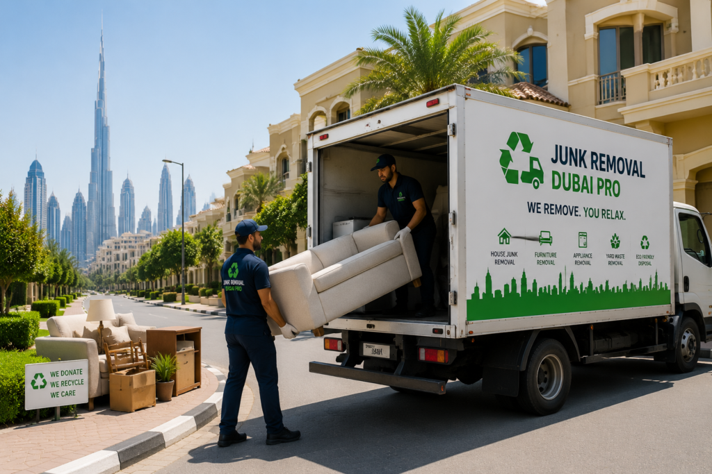 Dubai Junk Removal With Burj Khalifa View